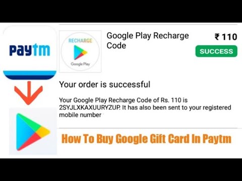 How to Buy Google Play Gift Card From Paytm?